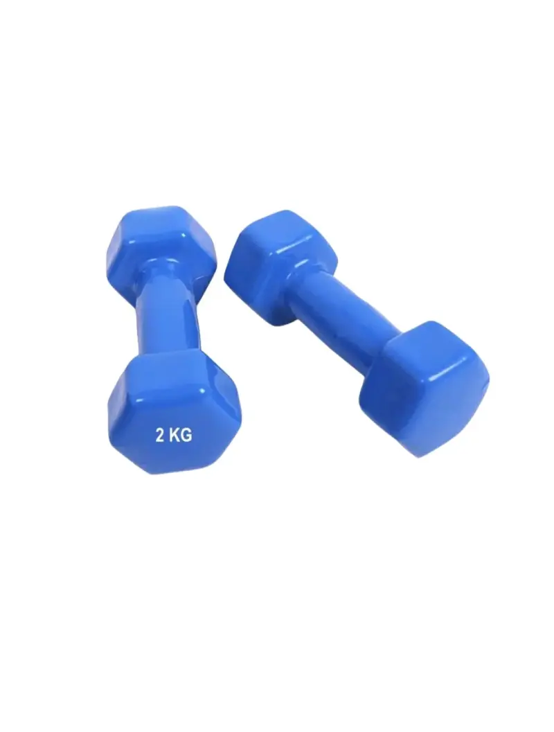 Par de mancuernas 2kg azules