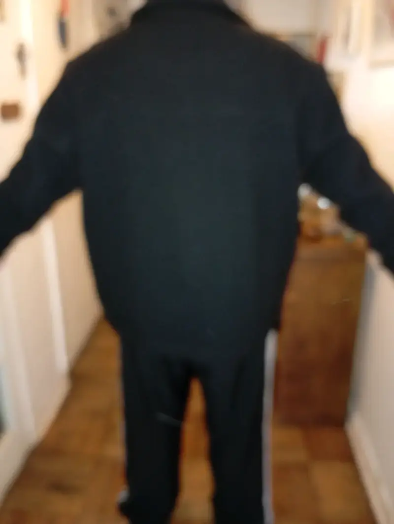 Chaqueta negra de lana - 5