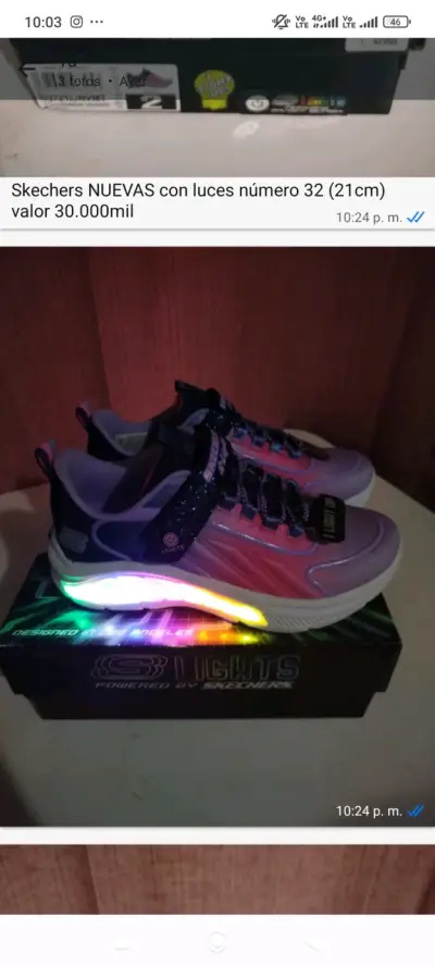 Zapatillas Skechers con luz - miniatura 4