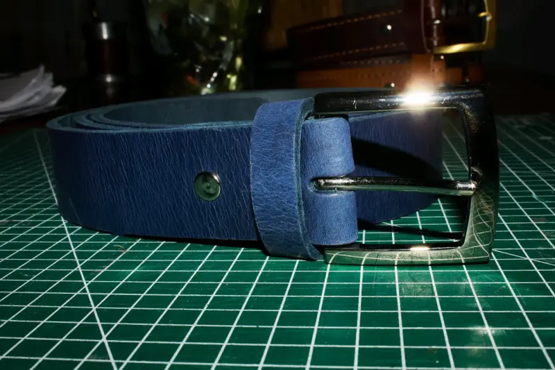 Cinturón de cuero hecho a mano - 4