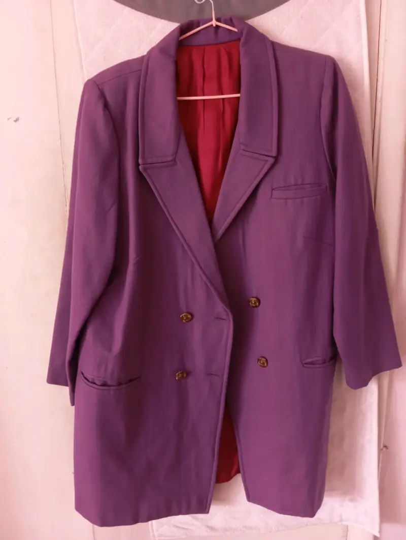 Abrigo mujer color morado - 1