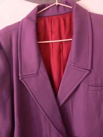 Abrigo mujer color morado - miniatura 2