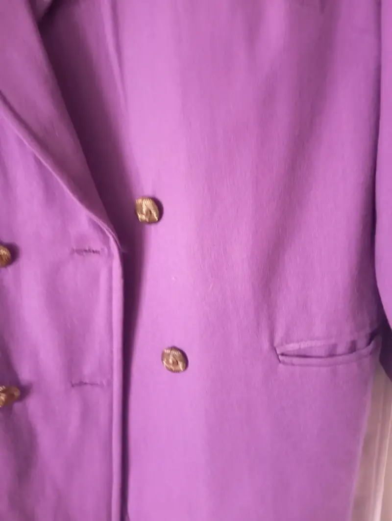 Abrigo mujer color morado - 3
