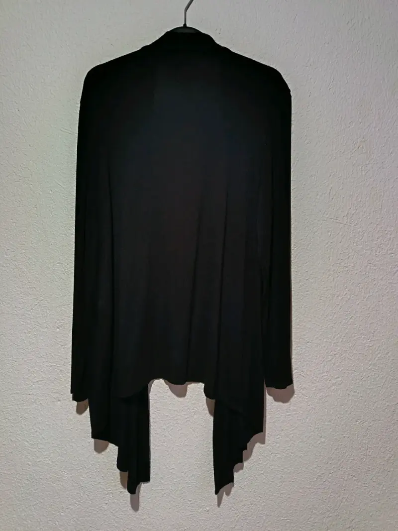 Cardigan negro abierto - 2