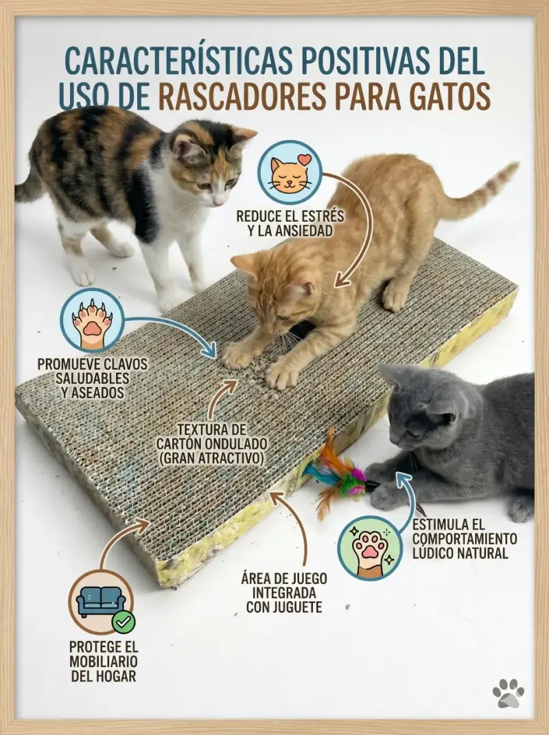 Rascador de cartón para gatos - 1