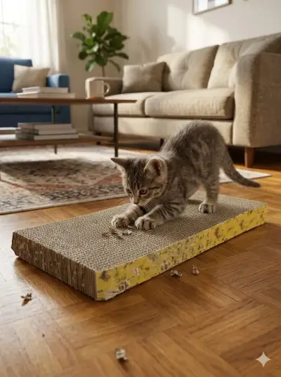 Rascador de cartón para gatos - miniatura 4