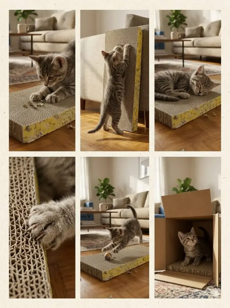 Rascador de cartón para gatos - 5