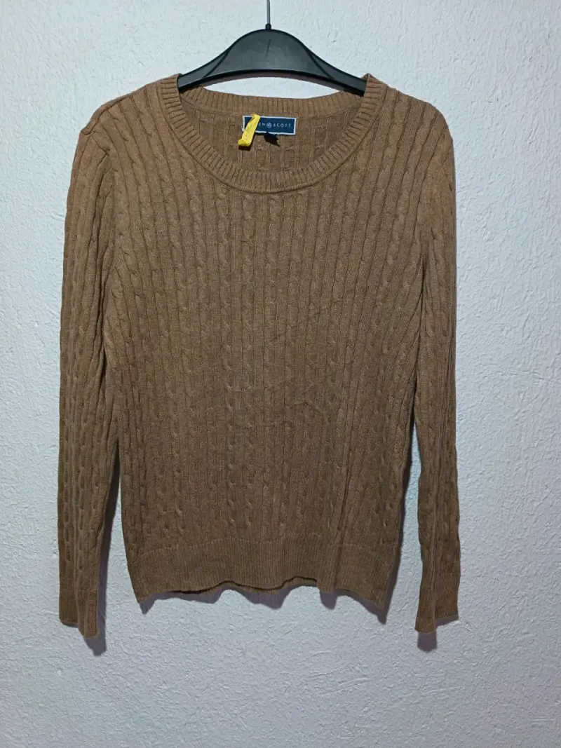 Suéter beige de lana - 1