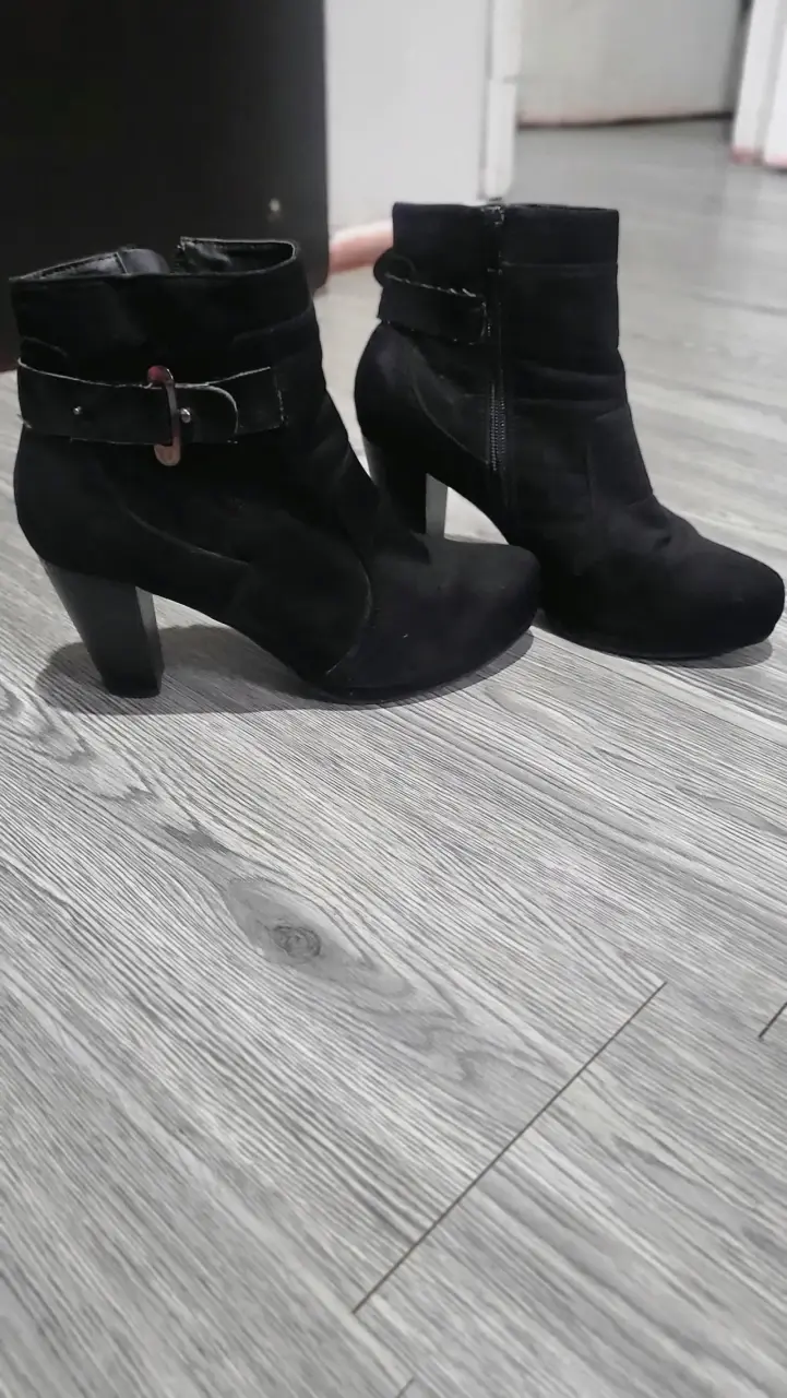 Zapatos tacón café mujer - 2