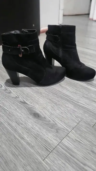 Zapatos tacón café mujer - miniatura 2