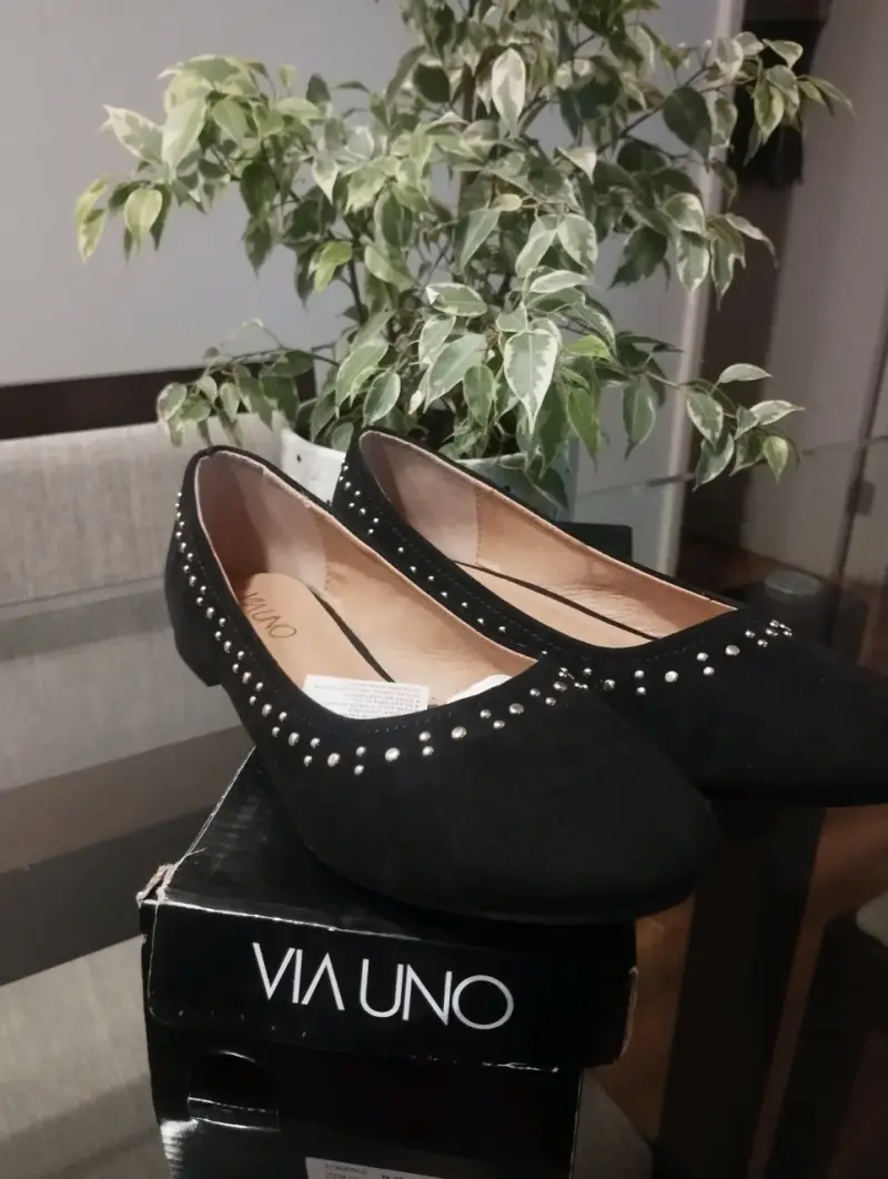 Zapatos planos negros Via Uno - 1