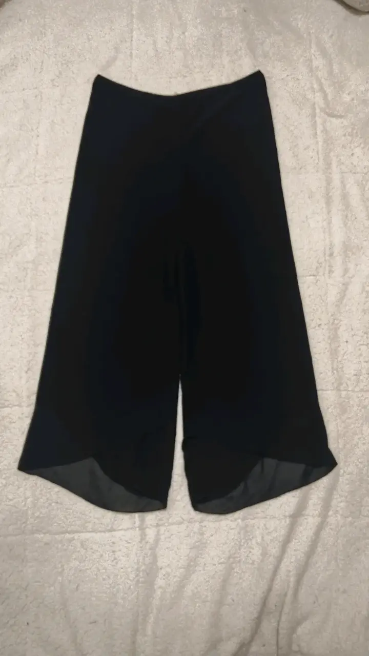 Pantalones negros anchos mujer - 2
