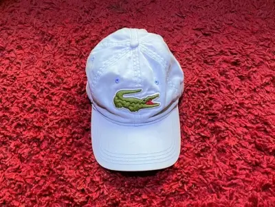 Gorro Blanco Lacoste con logo - miniatura 1