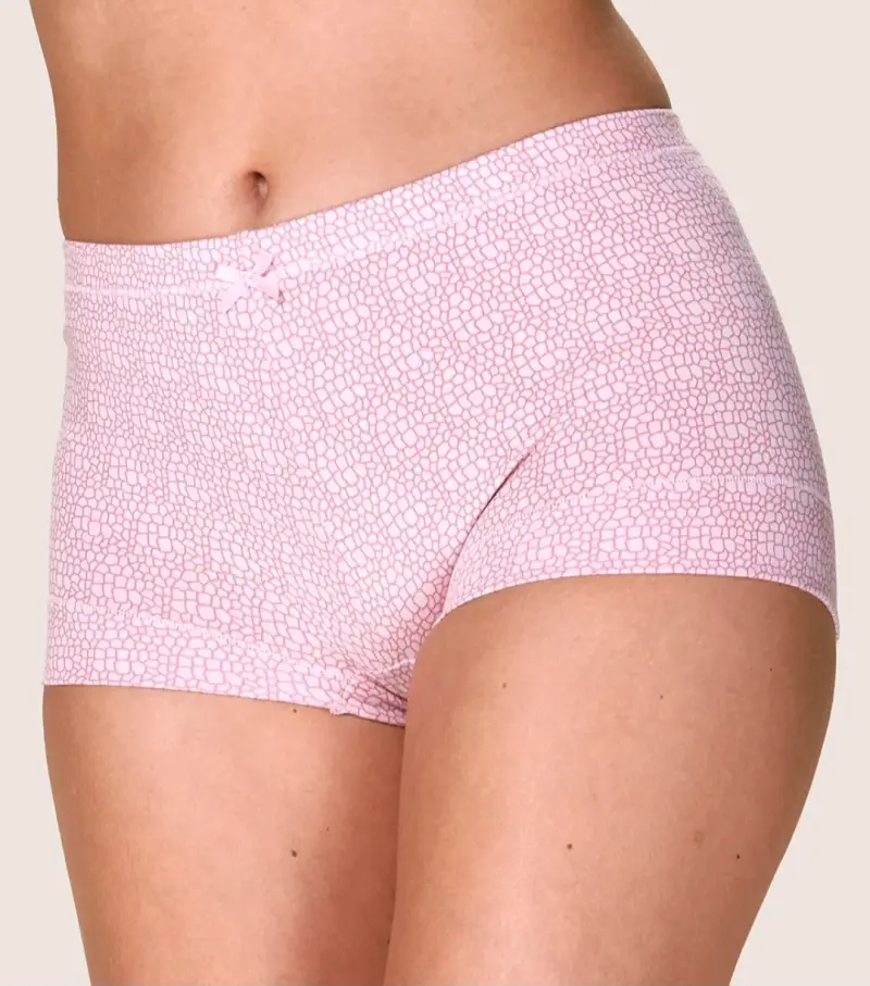 Boxer mujer rosado estampado