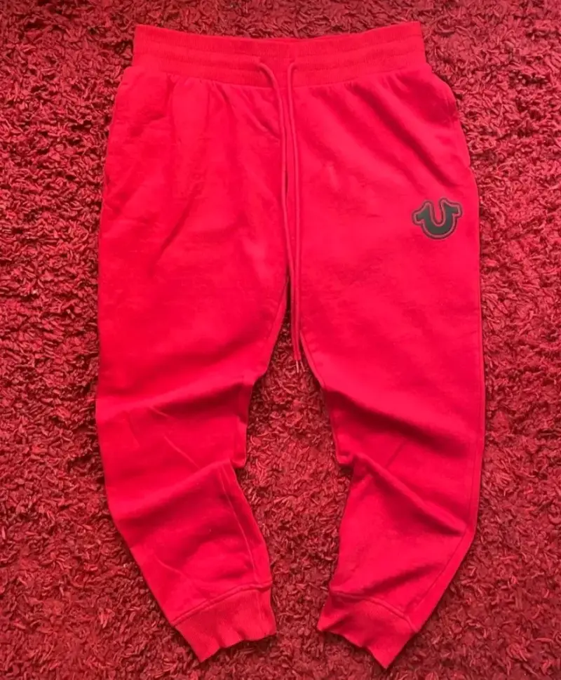 Pantalon True Religion deportivo rojo - 1