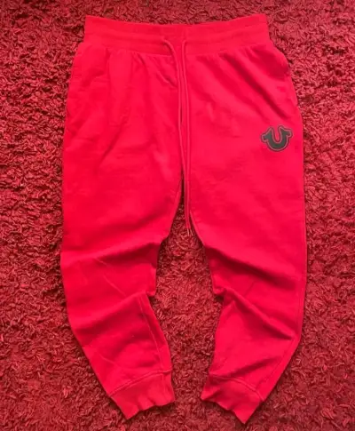 Pantalon True Religion deportivo rojo - miniatura 1
