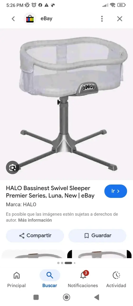 Cuna Bassinest giratoria HALO - 2