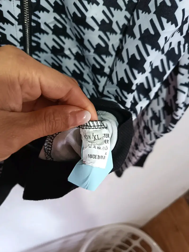 Chaqueta de mujer estampado pied de poule - 3