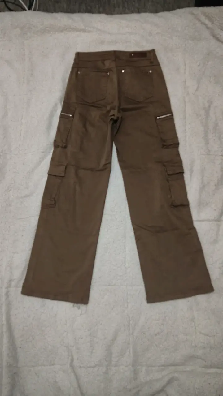 Pantalones cargo marrones unisex - 2