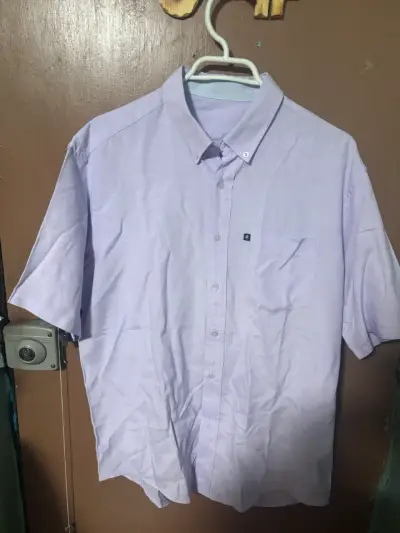 Camisa lila de manga corta - miniatura 1