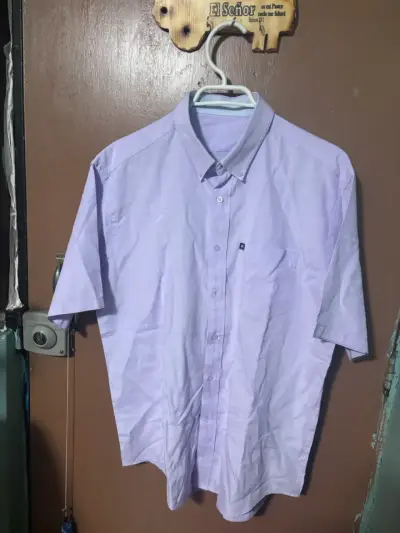 Camisa lila de manga corta - miniatura 2