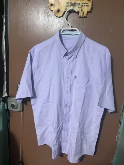 Camisa lila de manga corta - miniatura 3