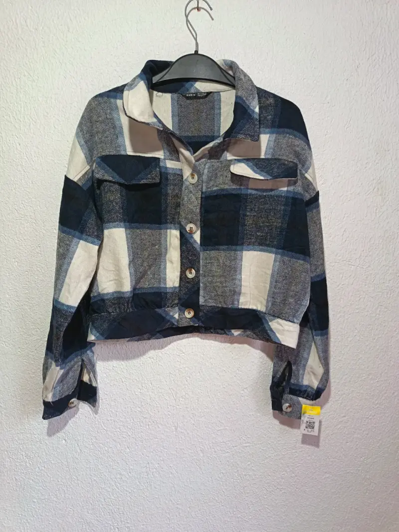 Chaqueta de franela a cuadros - 1
