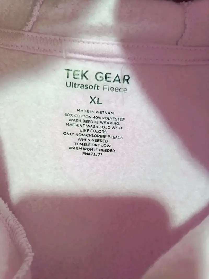 Polerón con capucha rosado Tek Gear - 2