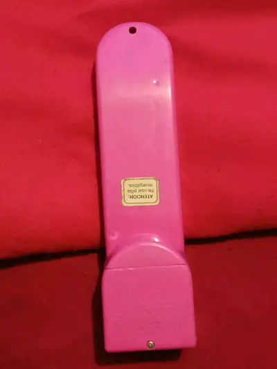 Teléfono vintage rosado telefono Milton Bradley - miniatura 2