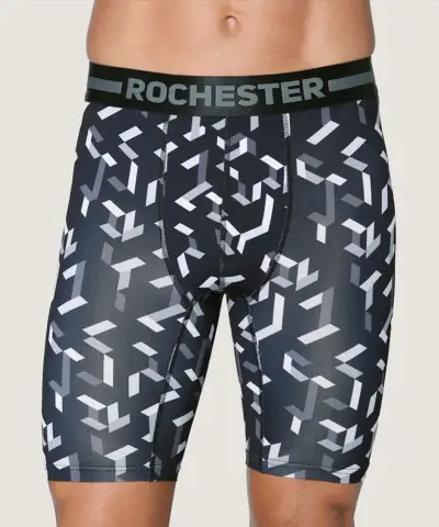 Boxer estampado negro Rochester - miniatura 1