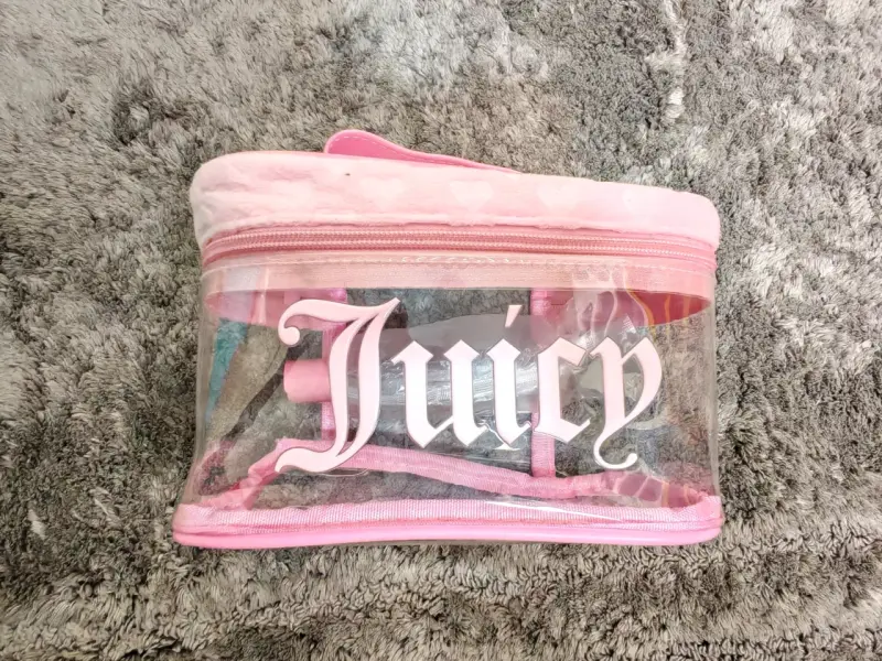 Neceser transparente Juicy rosa - 4