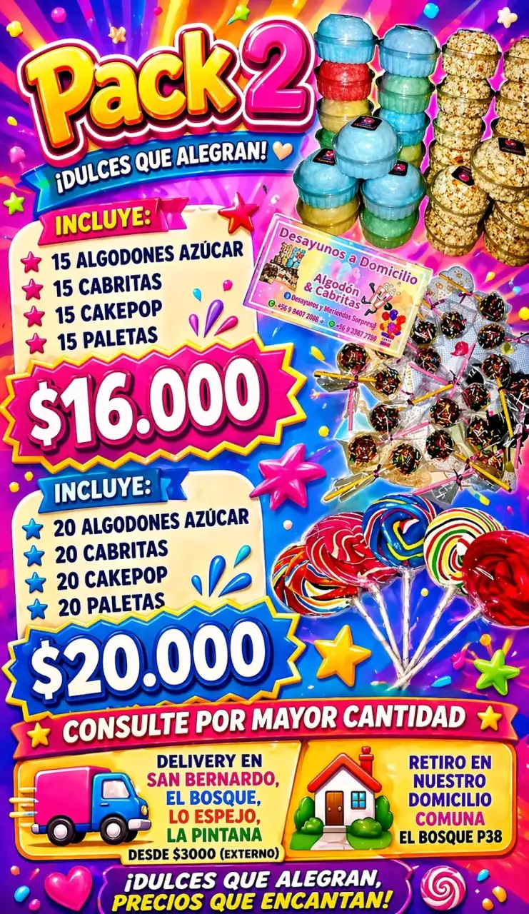 Oferta algodon de azúcar y cabritas - 3