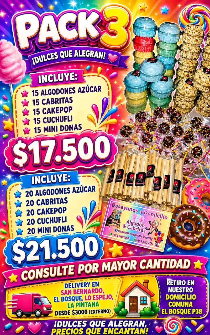 Oferta algodon de azúcar y cabritas - 4