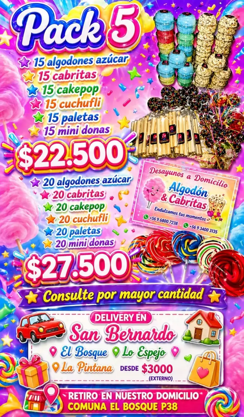 Oferta algodon de azúcar y cabritas - 6