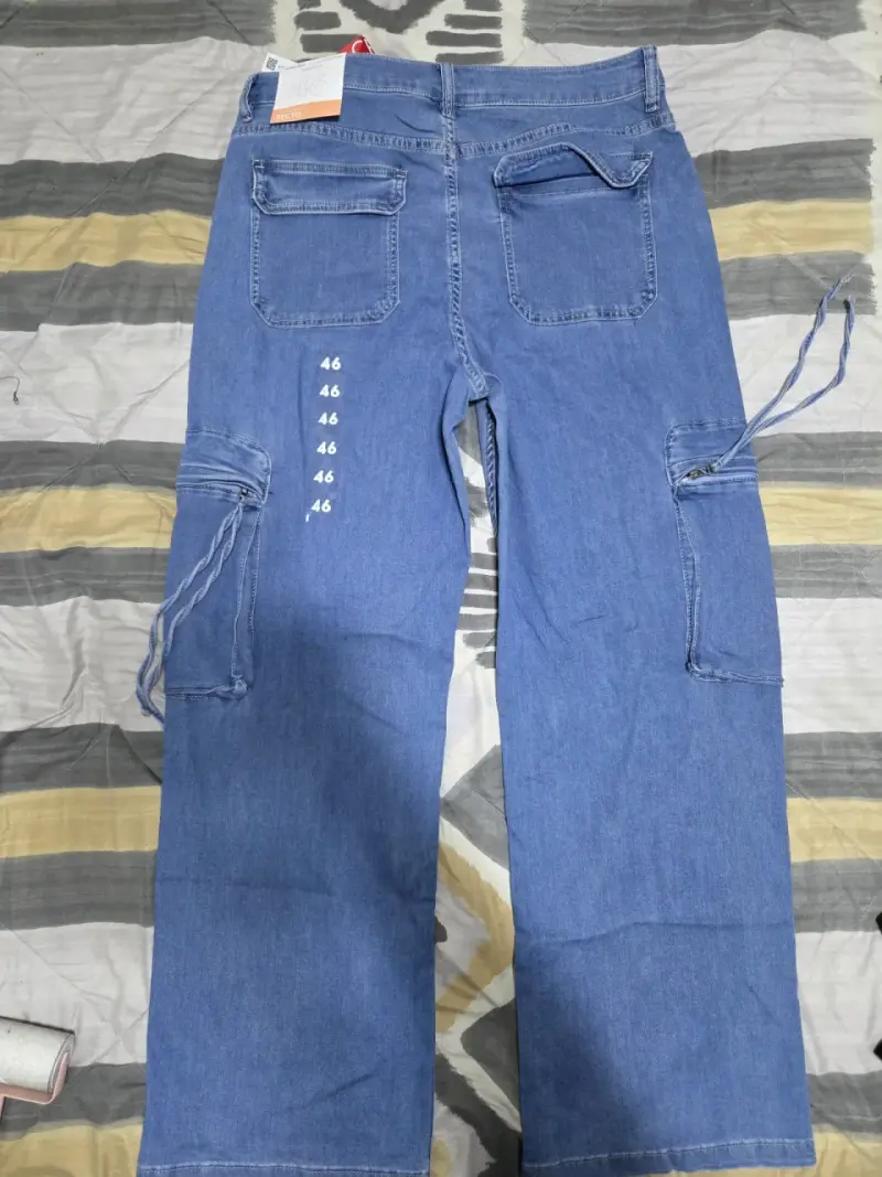 Jeans rectos azules nuevos - 2