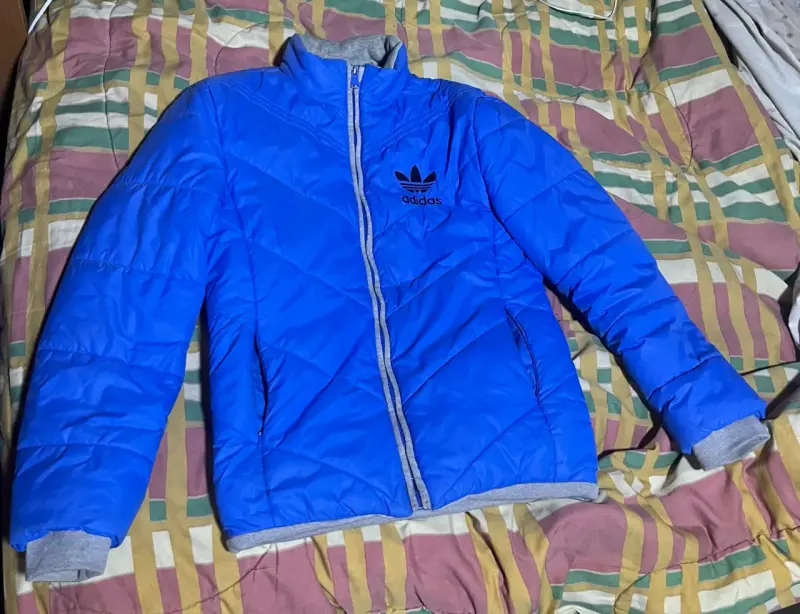 Chaqueta azul Adidas acolchada - 1