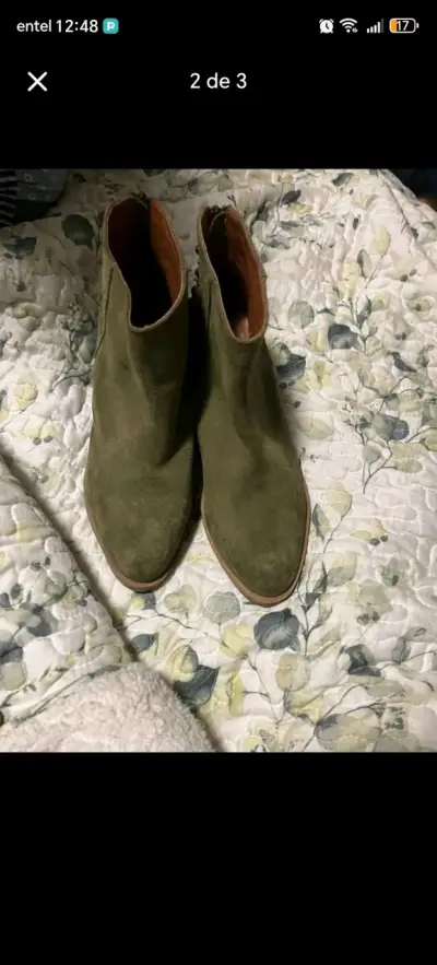 Botines GIANI de gamuza verde - miniatura 2