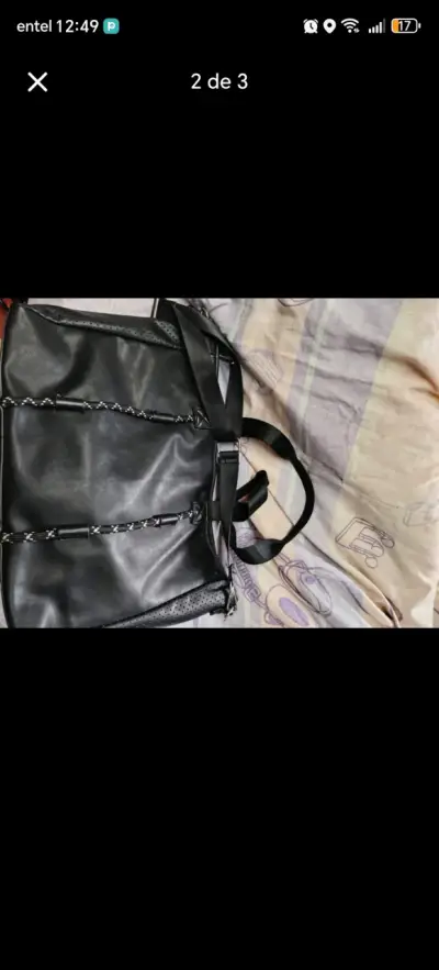 Cartera AMPHORA negra grande - miniatura 2