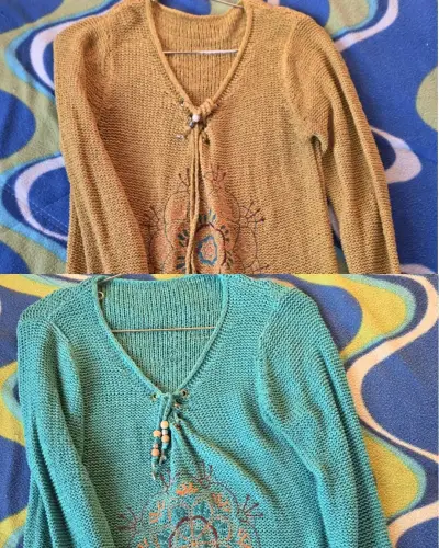 Sweaters tejidos con diseño étnico - miniatura 1