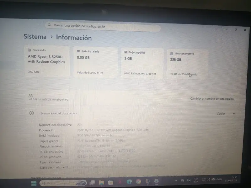 Notebook HP 15 pulgadas - 3