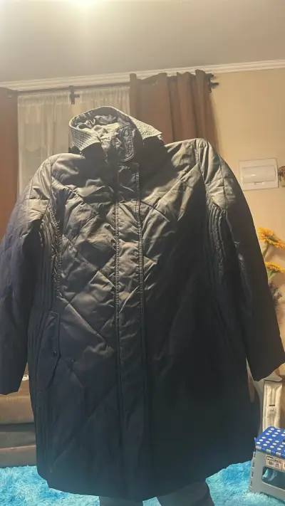 Parka negra acolchada - miniatura 1