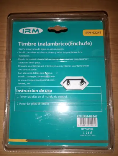 Timbre inalámbrico IRM enchufe - miniatura 2