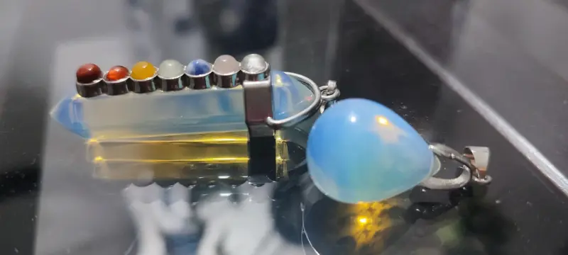 Colgantes de piedra azul para chakras - 2