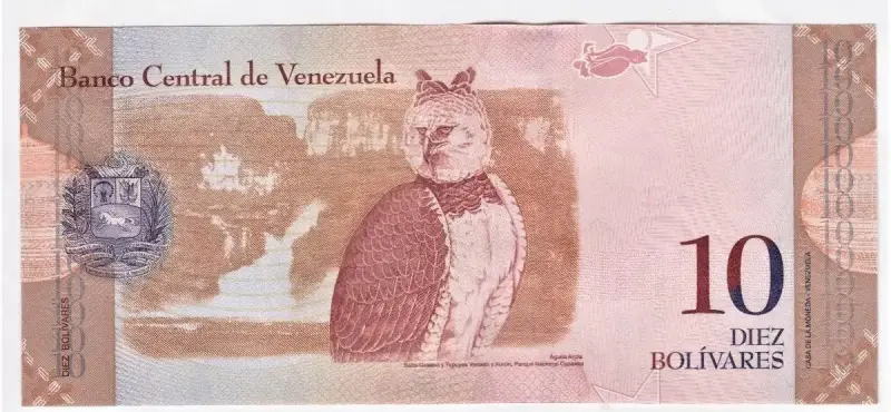 Billete Venezuela 10 Bolivares 3 Septiembre 2009 U - 1