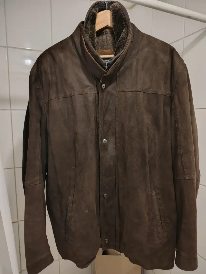 Chaqueta de cuero marrón Johnston & Murphy - 2