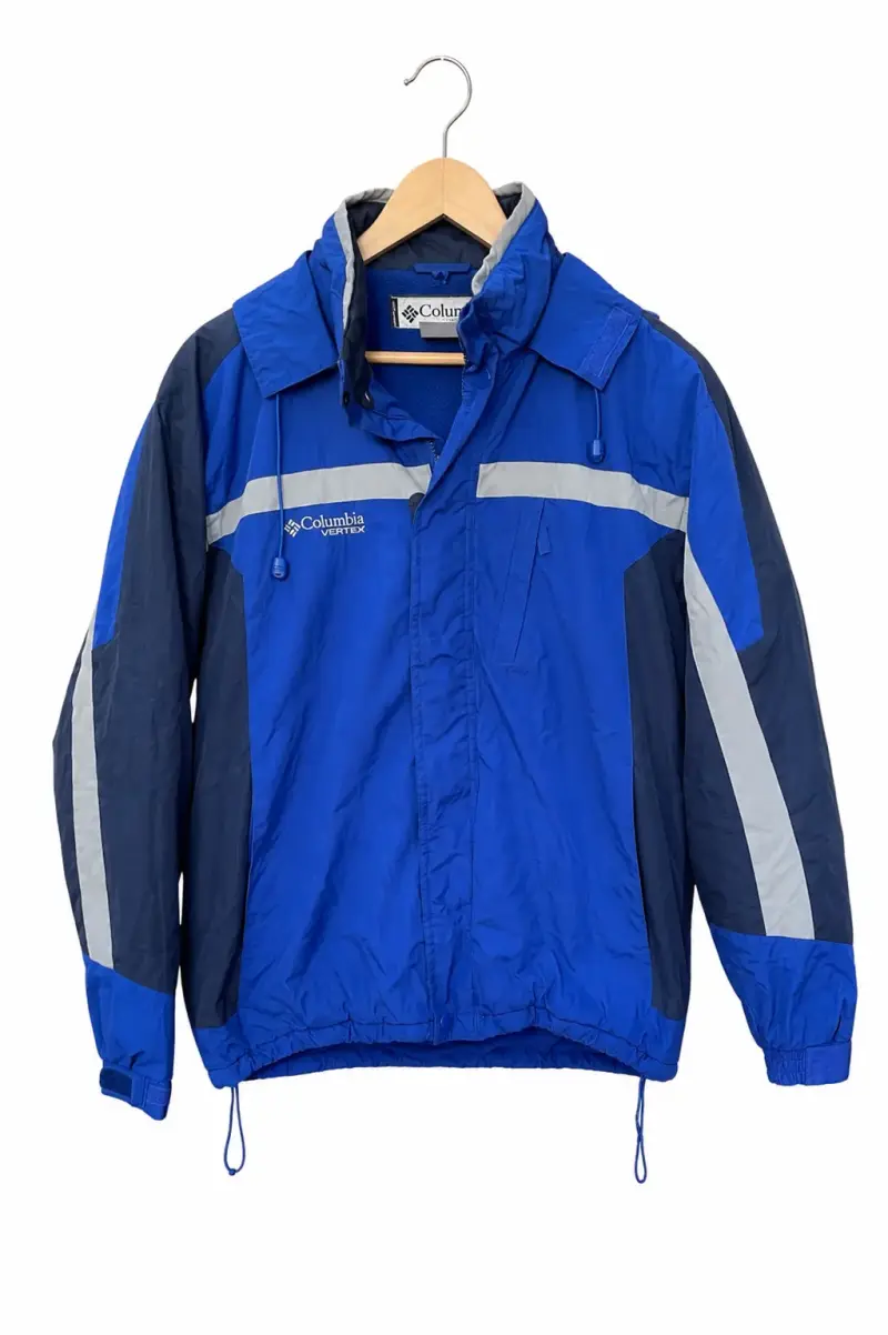 Chaqueta azul Columbia impermeable