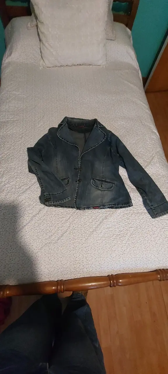 Chaqueta de mezclilla azul