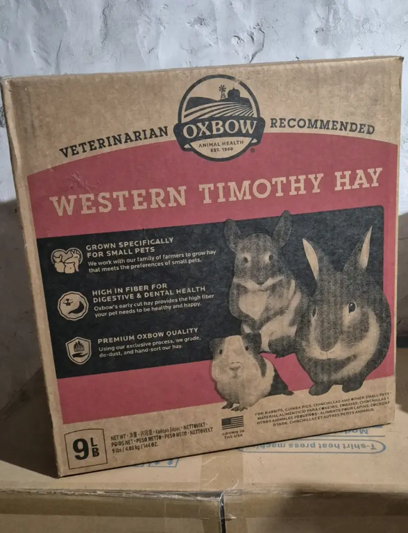 Caja Heno Oxbow Western Timothy para mascotas - 1