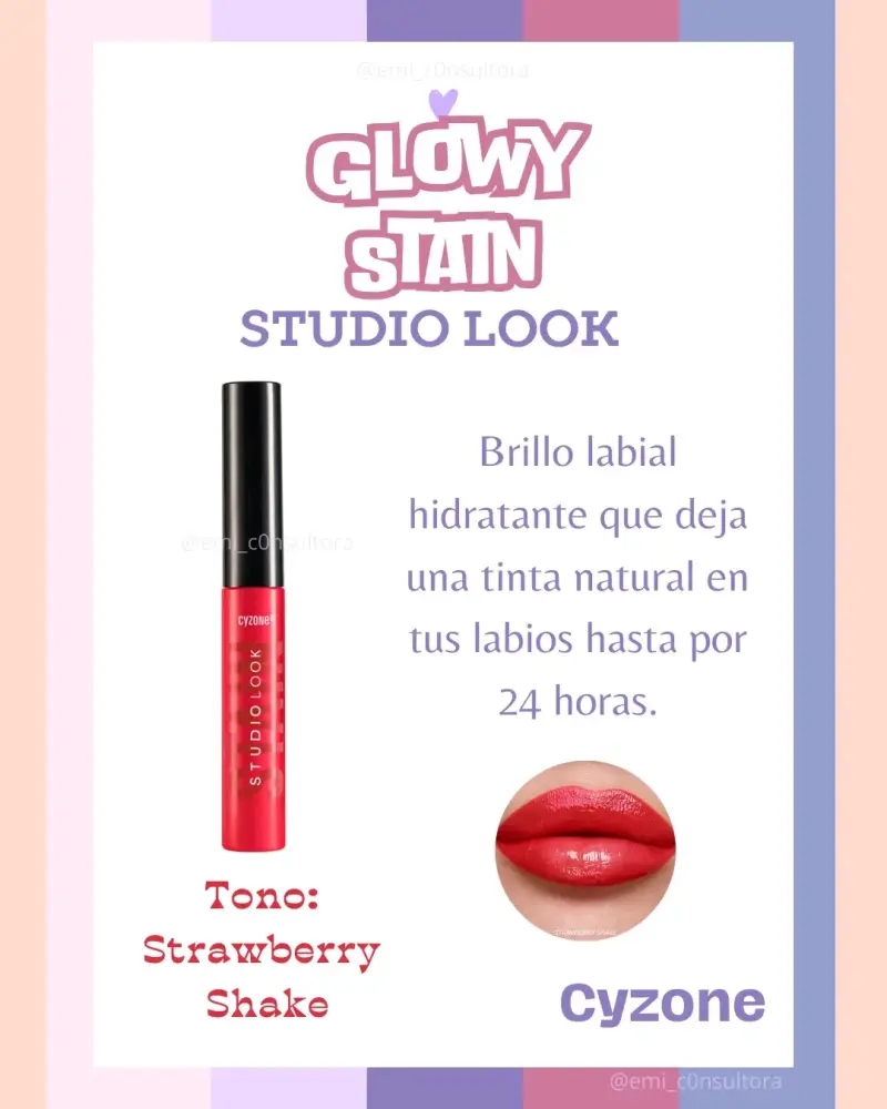 Brillo labial Glowy Stain Cyzone - 2