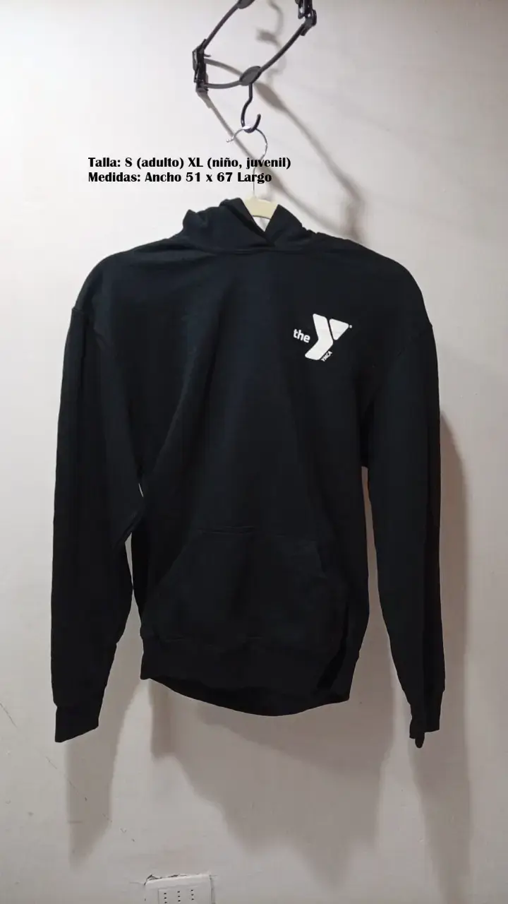 Polerón negro con logo 'the Y'